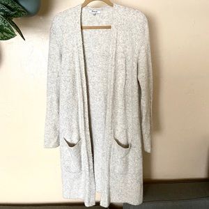 Madewell Kent Gray Heather Fog Cardigan XS